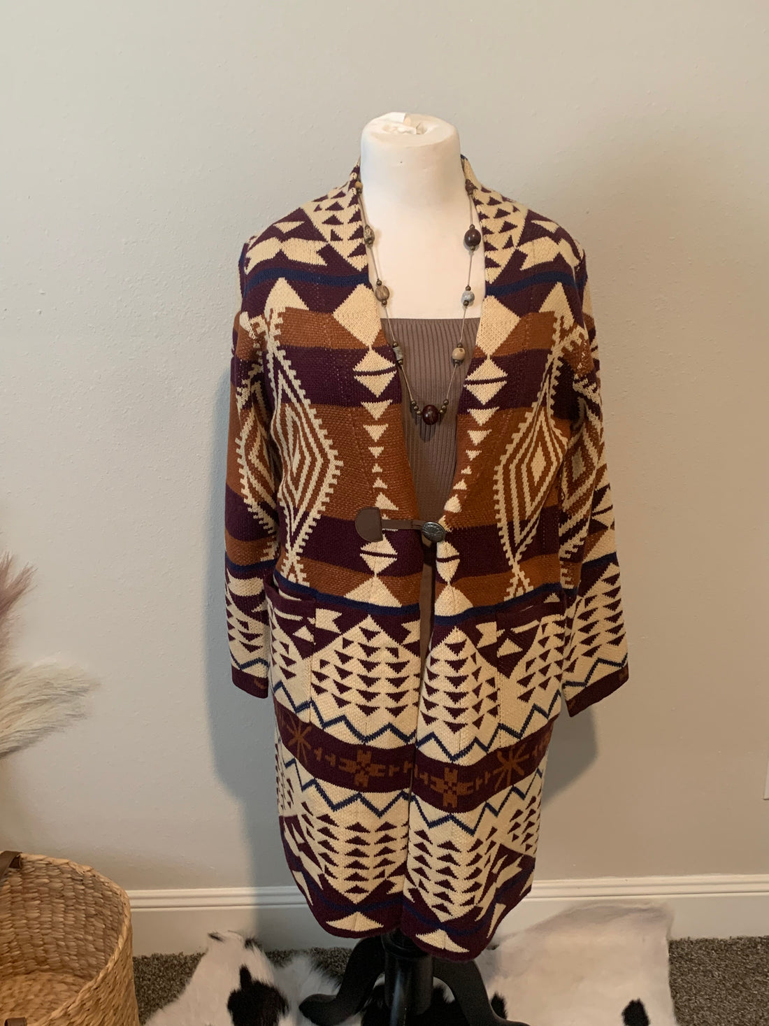 Cardigan with Pockets and Button Front