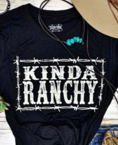 Kinda Ranchy - BLACK GRAPHIC TEE
