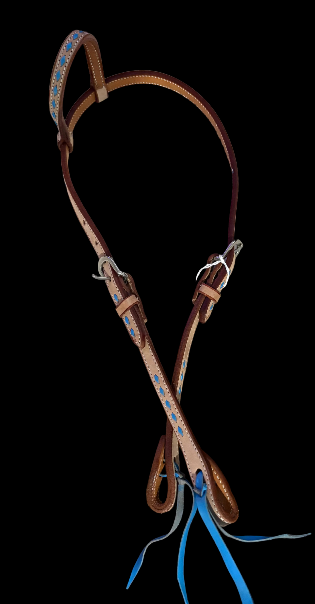 ONE EAR BLUE BUCKSTICH HEADSTALL