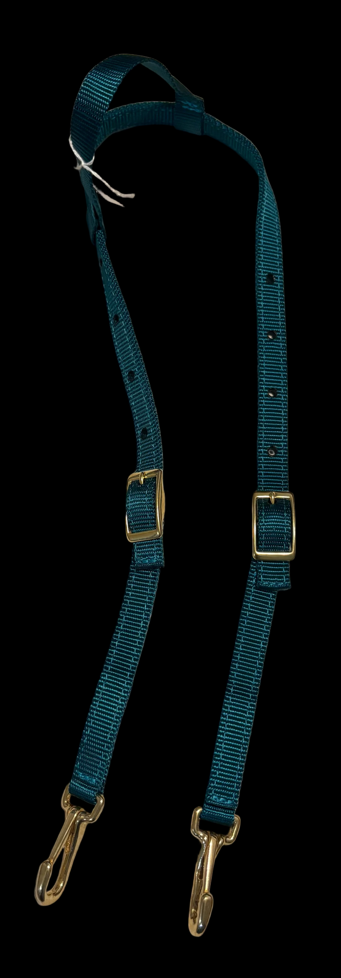 One Ear Nylon Headstall with Clip Ends - DRAGONFLY GREEN