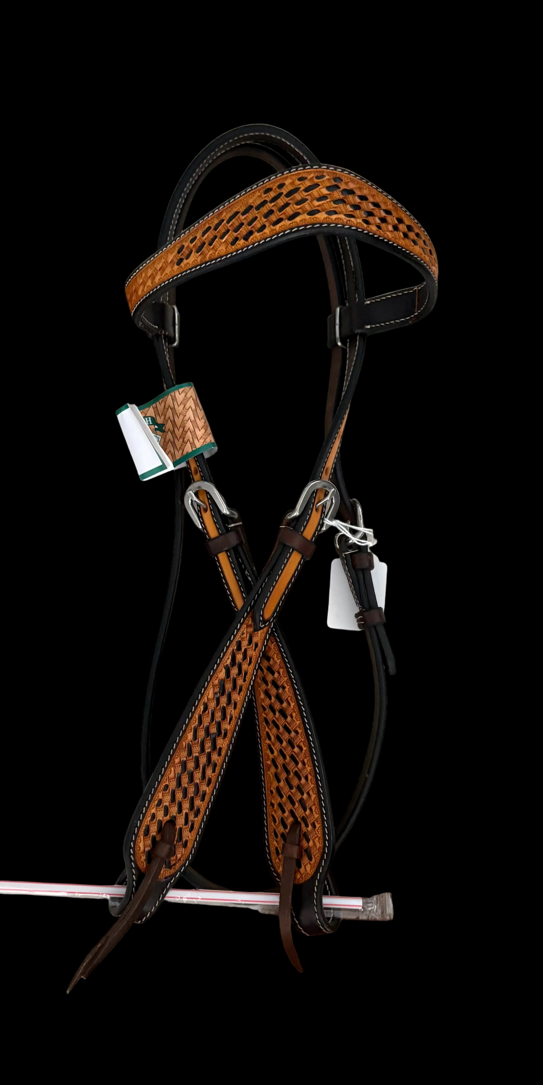 HONEYCOMB LEATHER BROWBAND HEADSTALL
